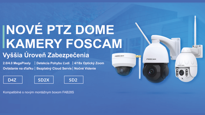 Novinky FOSCAM SD2X SD2 a D4Z